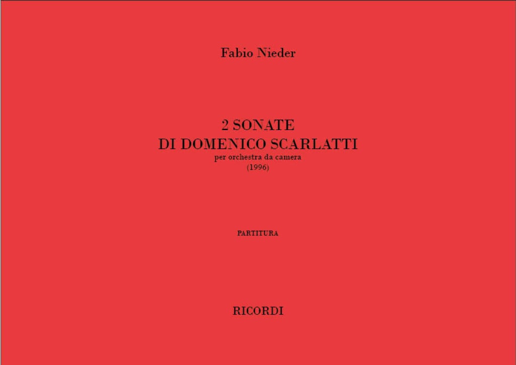 Due Sonate Di Domenico Scarlatti